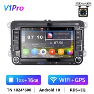 Multimedia 2Din, 7", Android 10.0, GPS auto radio, CarPlay, za VW Golf, Škoda, PASSAT B6, Tiguan, Škoda, Seat Octavia, WiFi Player